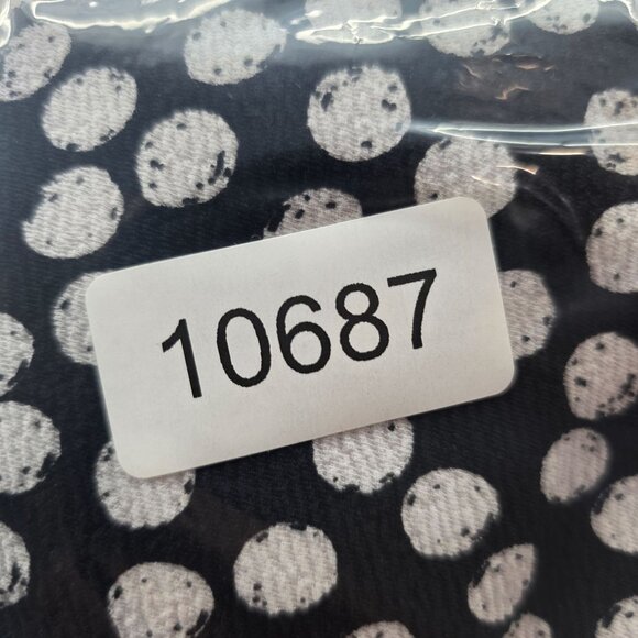 Womens LuLaRoe Black & White Polka Dot Bodycon Dress Long Sleeve Polyester XS - Picture 7 of 7